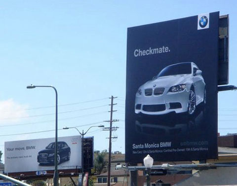 "Полностью обновленная  Audi  A4. Твой ход, BMW". 